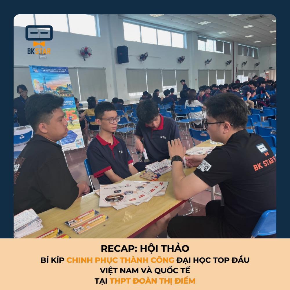 HỘI THẢO “BÍ KÍP CHINH PHỤC ĐẠI HỌC TOP ĐẦU VIỆT NAM VÀ QUỐC TẾ” TẠI TRƯỜNG THPT ĐOÀN THỊ ĐIỂM